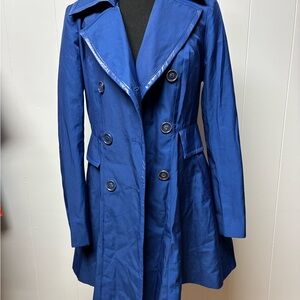 Via Spiga Royal Blue Trench Coat